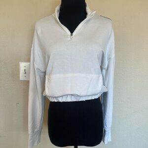 Gymshark White Women's Quarter-Zip Sweatshirt